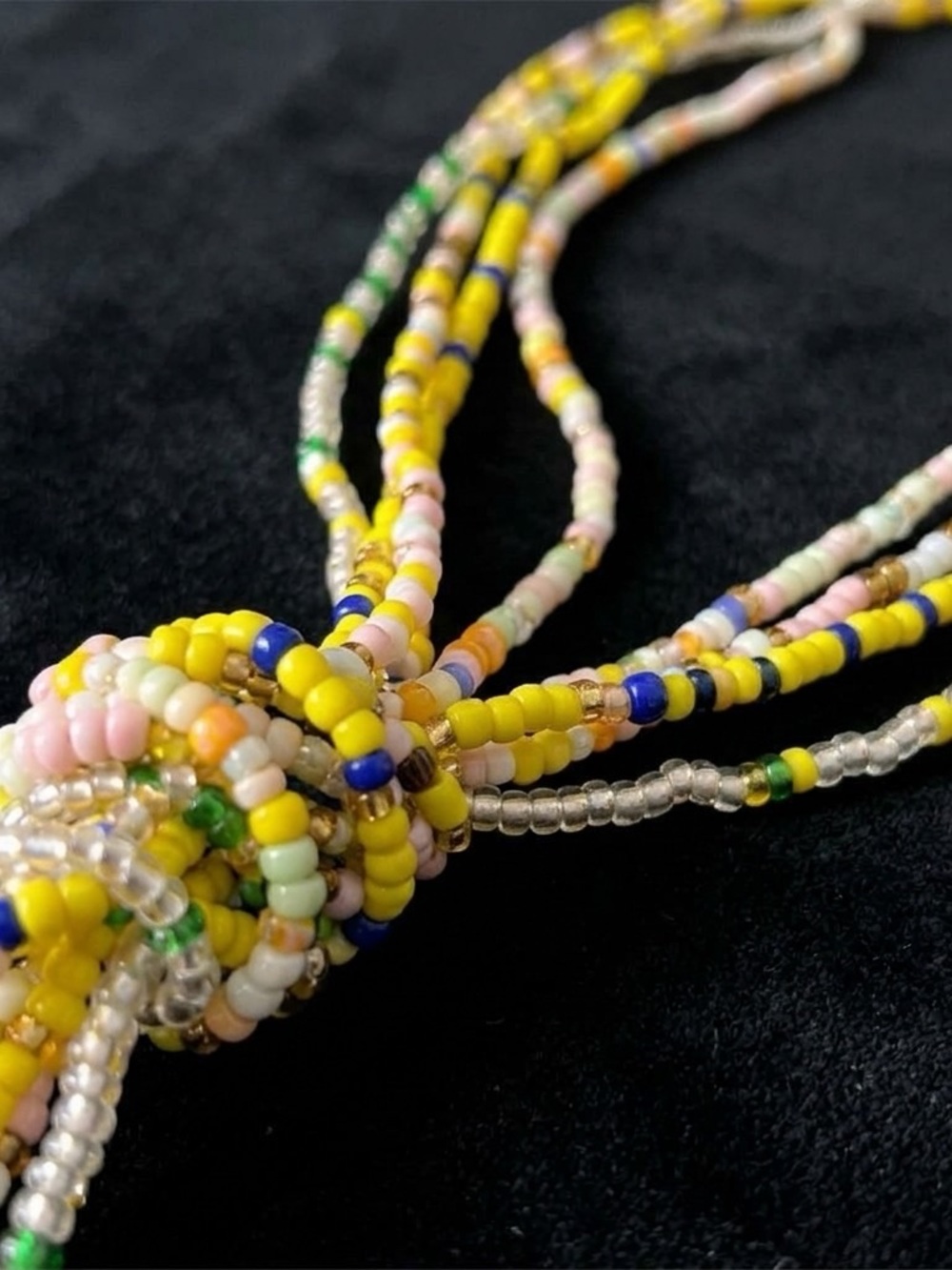 Caribe Glow Beaded Wrap Necklace